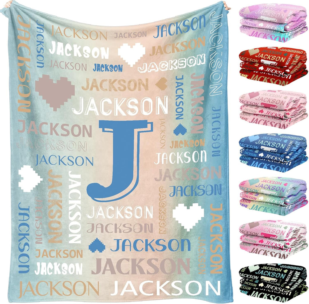 Personalized children's and adults' custom blankets with names