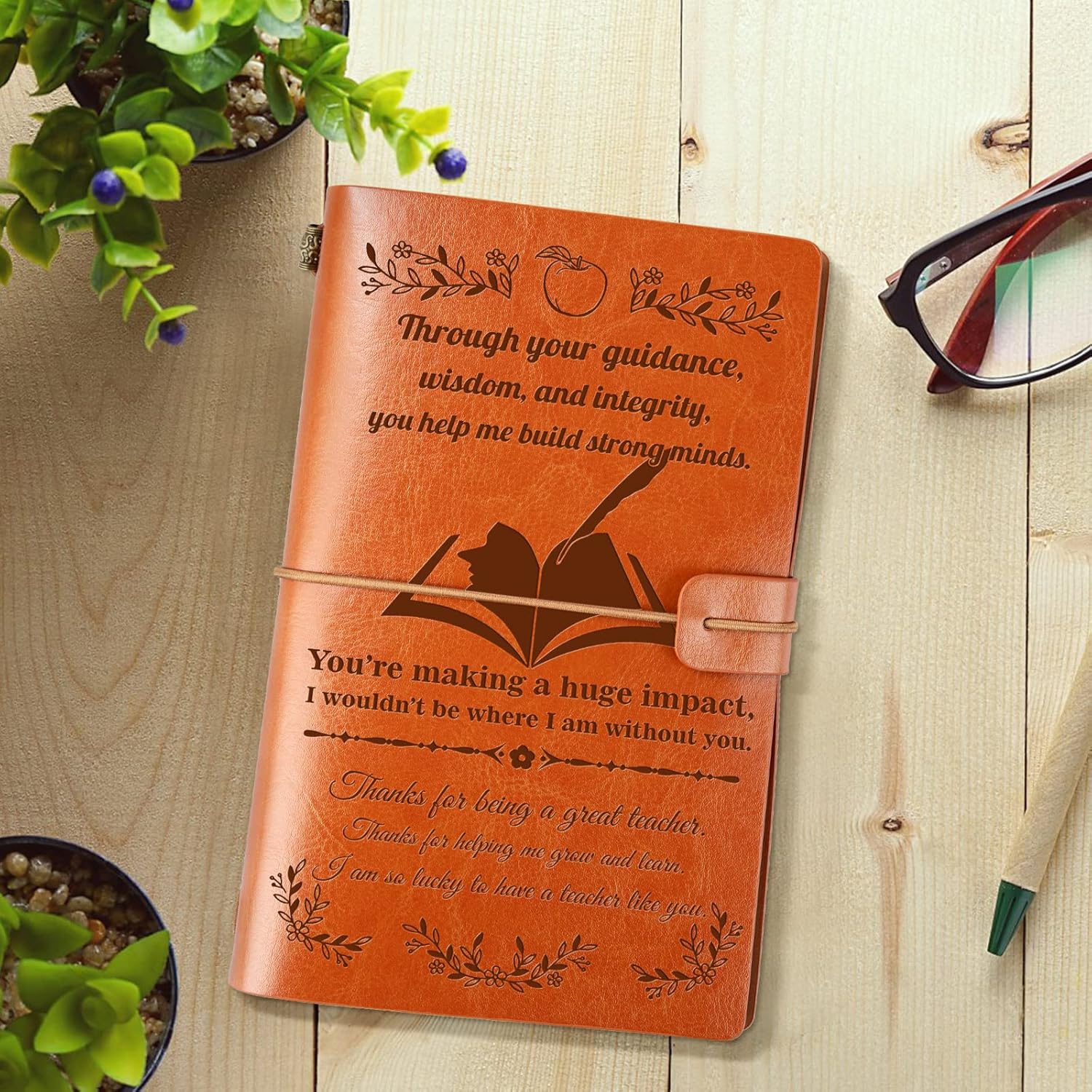 Personalized name stainless steel inspirational bookmark