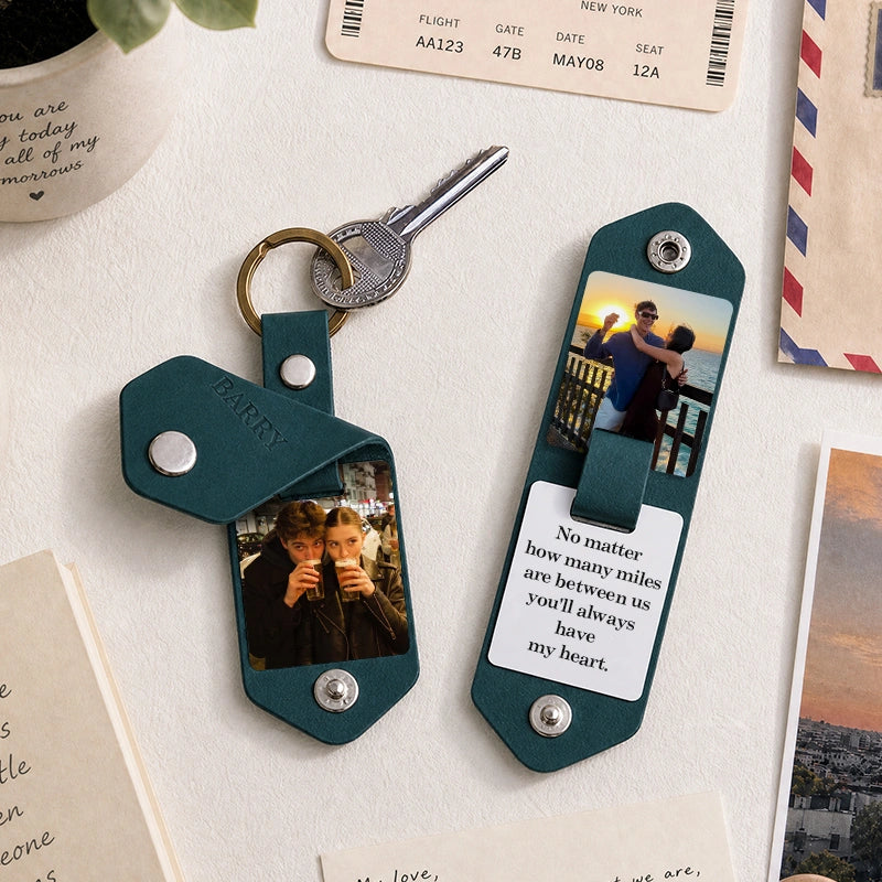 The Miles Apart Heritage Photo Keychain
