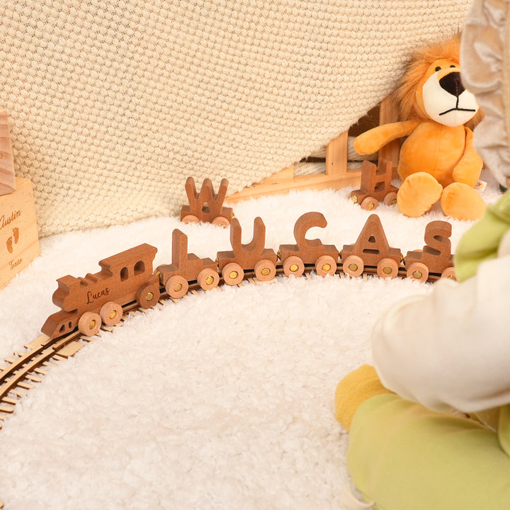 Personalized Wooden Name Baby Train