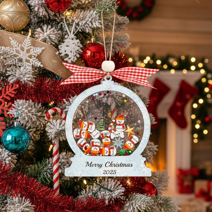 Personalized Family Christmas Ornament 2025