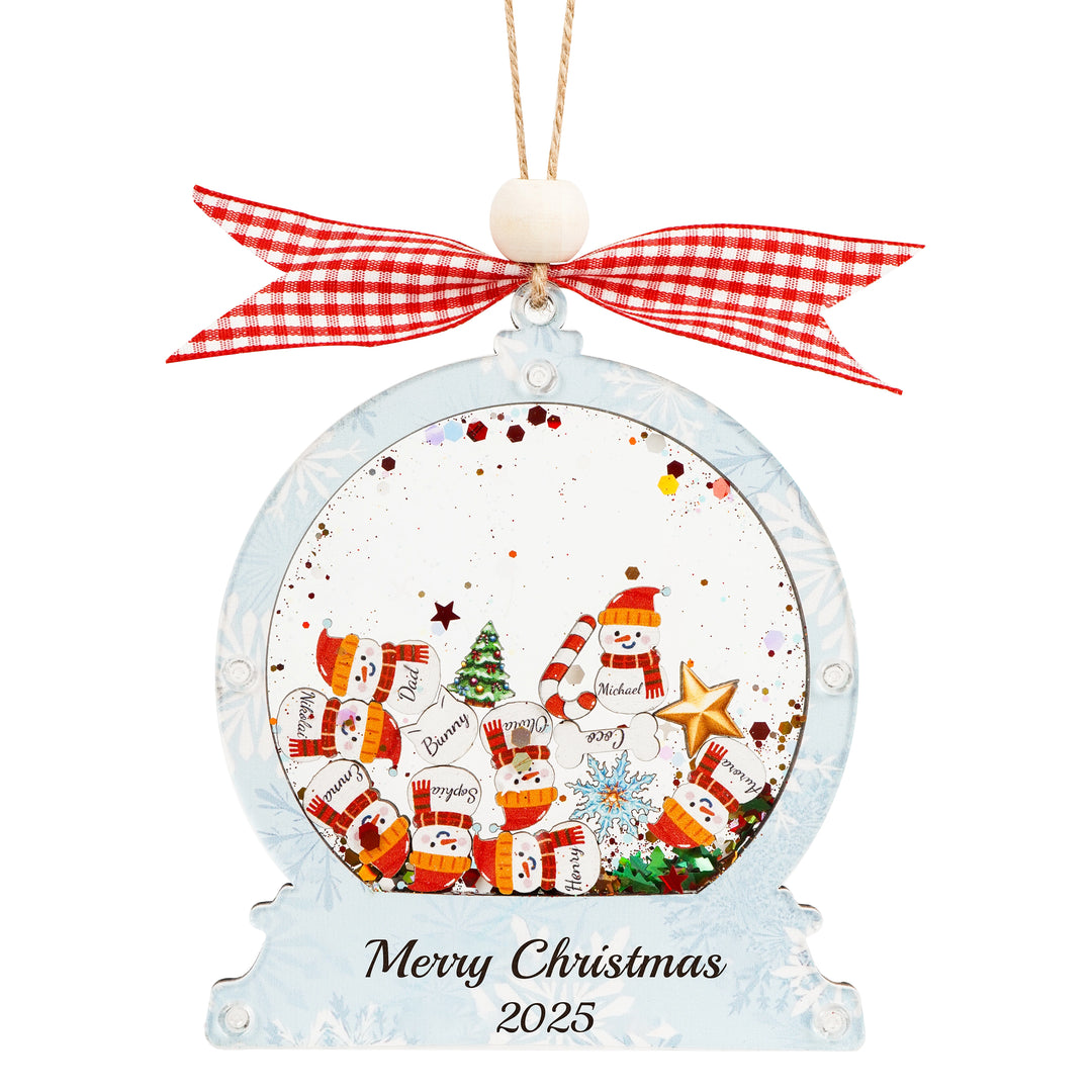 Personalized Family Christmas Ornament 2025