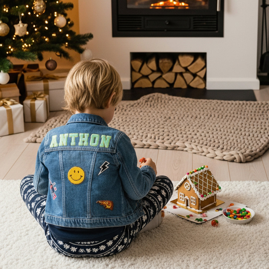 Personalized Kids Patch Jean Jacket For Kids Gift