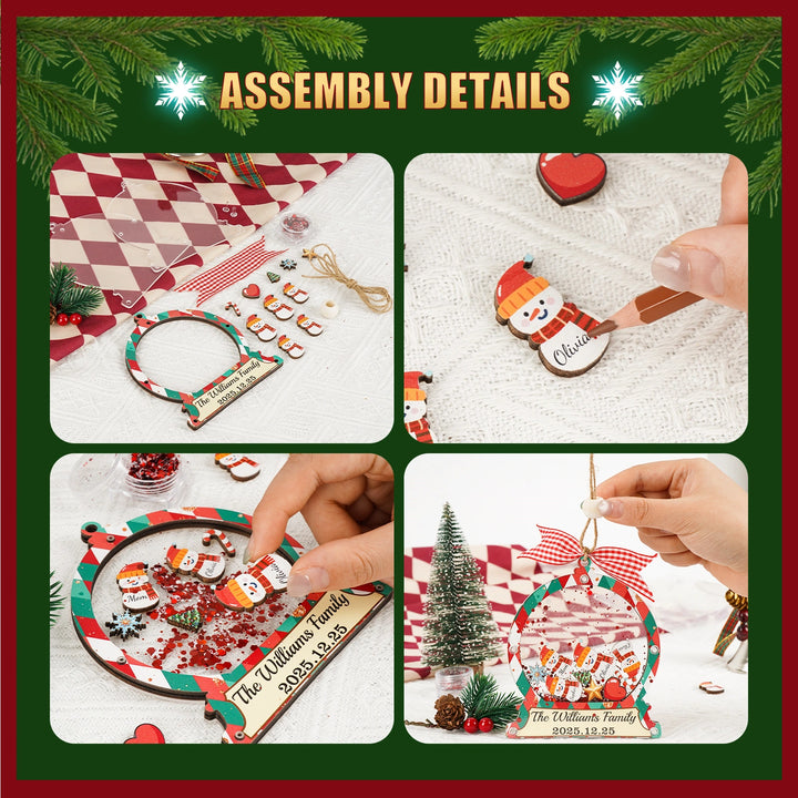 Personalized Family Christmas Ornament 2025