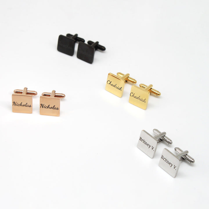 Personalized Father Cufflinks Groom Wedding Cufflinks