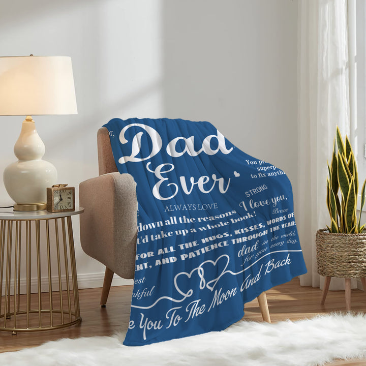 Personalized best Dad In The World Blanket