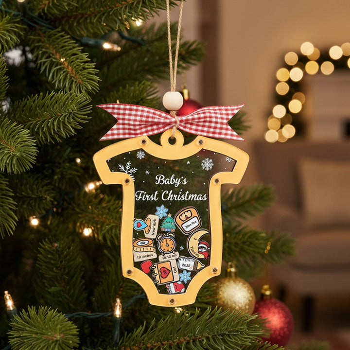 Personalized Baby’s First Christmas 2025 Ornament
