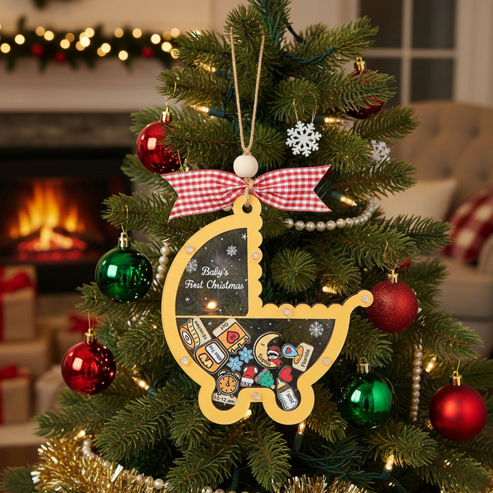 Personalized Baby’s First Christmas 2025 Ornament
