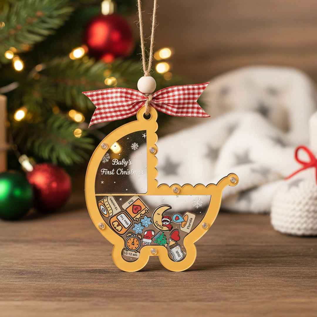 Personalized Baby’s First Christmas 2025 Ornament