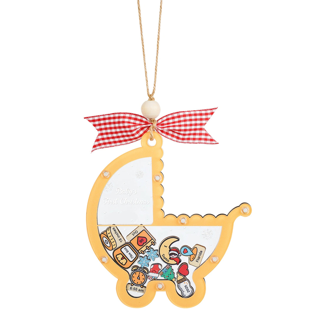 Personalized Baby’s First Christmas 2025 Ornament