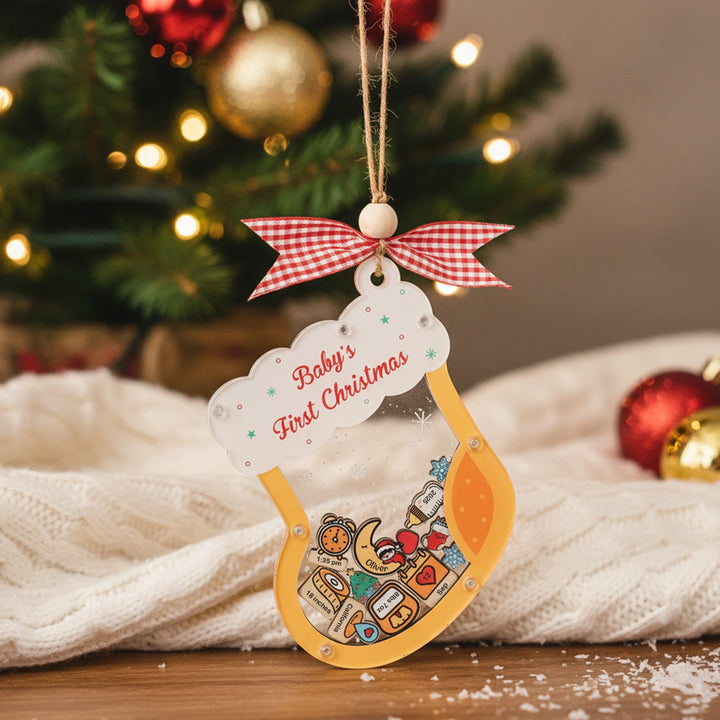 Personalized Baby’s First Christmas 2025 Ornament