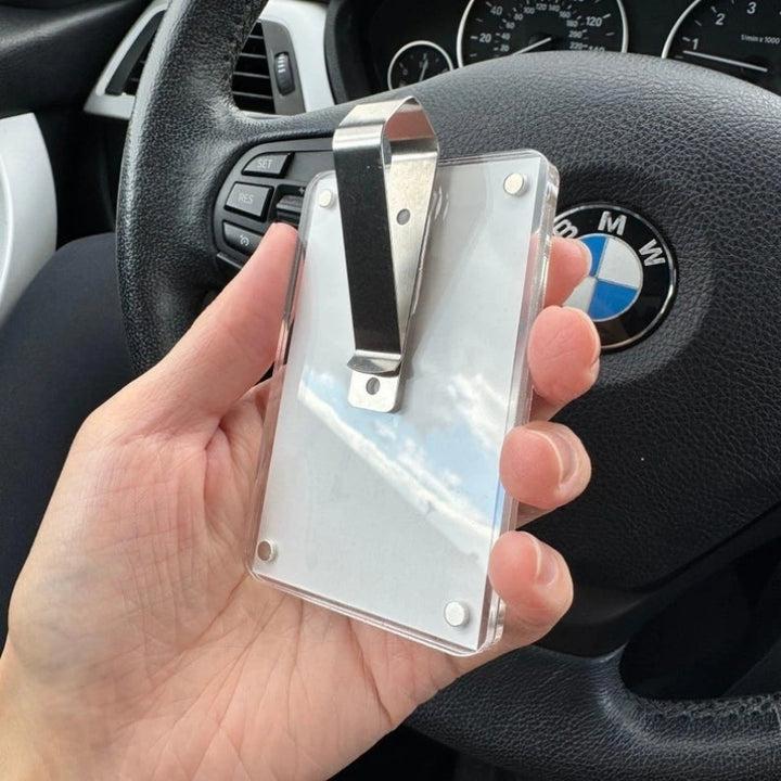 Personalized Long Distance Car Visor Clip