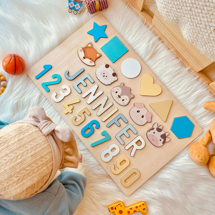 Personalized Educational Wooden Name Puzzle