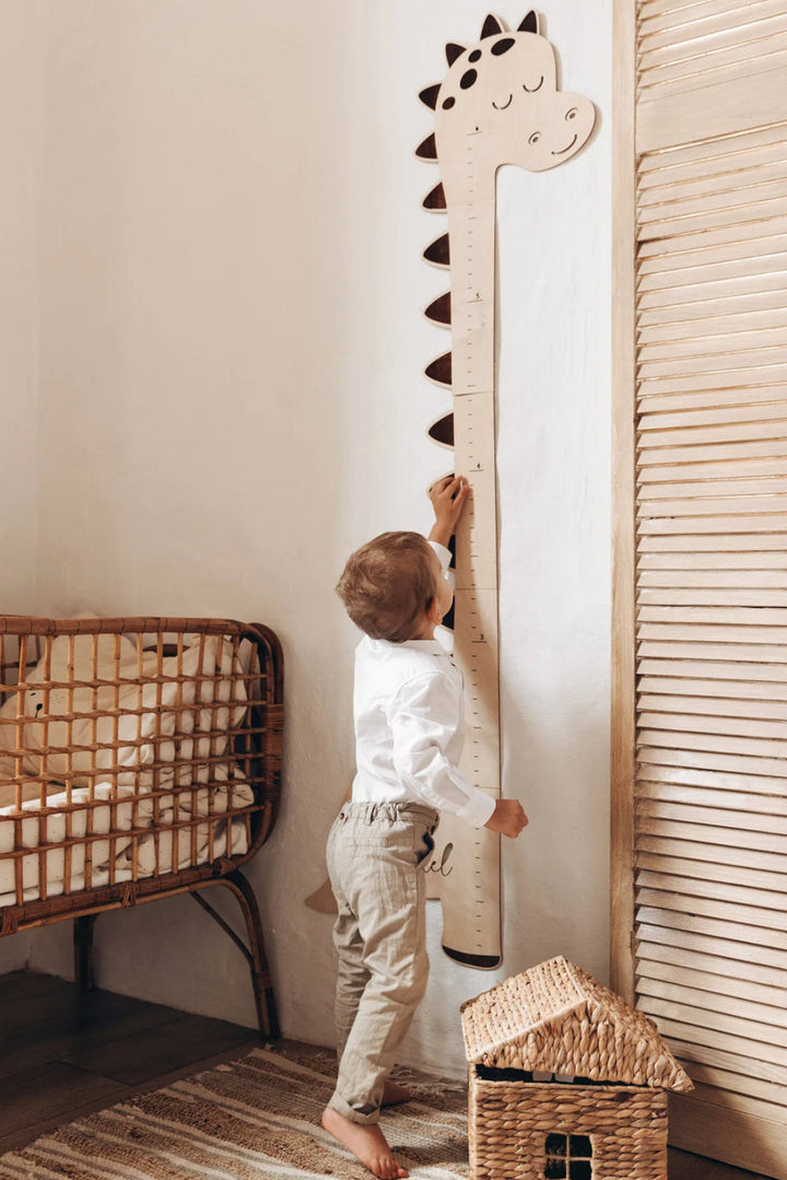 Personalized Wooden Dinosaur Growth Chart Height Ruler