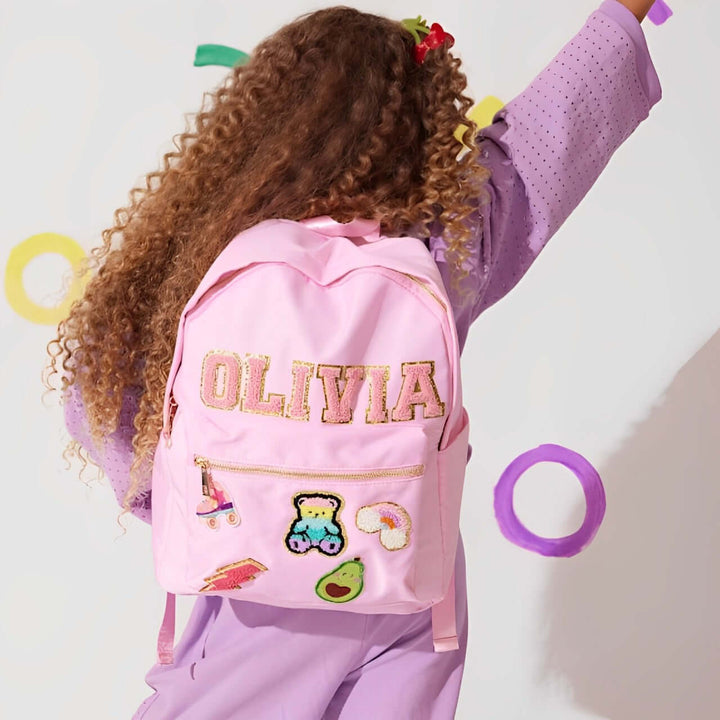 Personalized Kids Patches Nylon Backpack