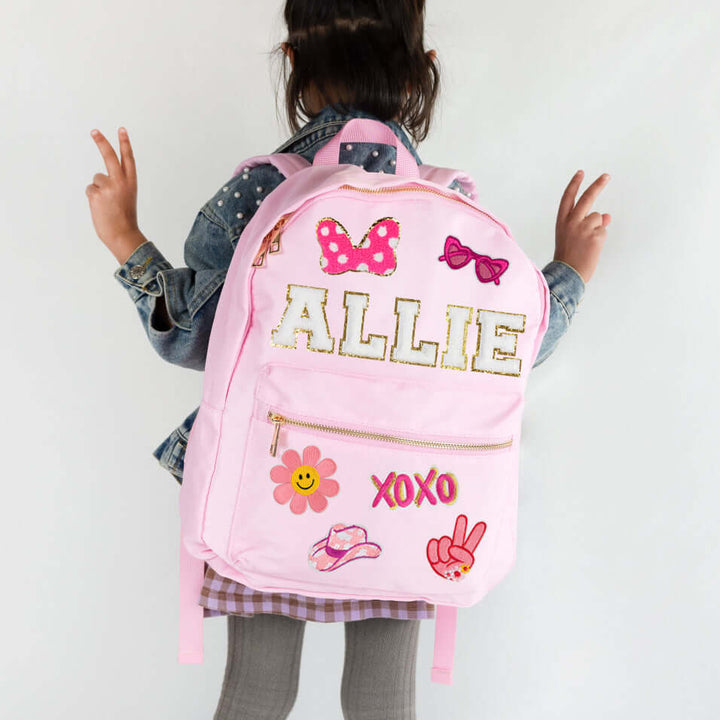 Personalized Kids Patches Nylon Backpack