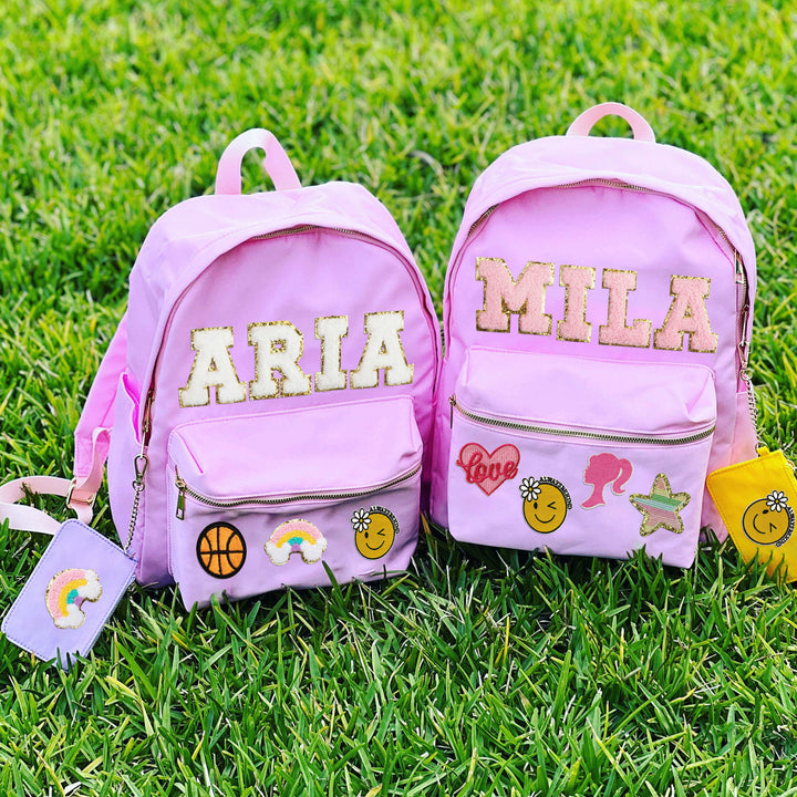 Personalized Kids Patches Nylon Backpack
