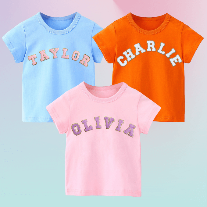 Personalized Patch T-shirt for Kids