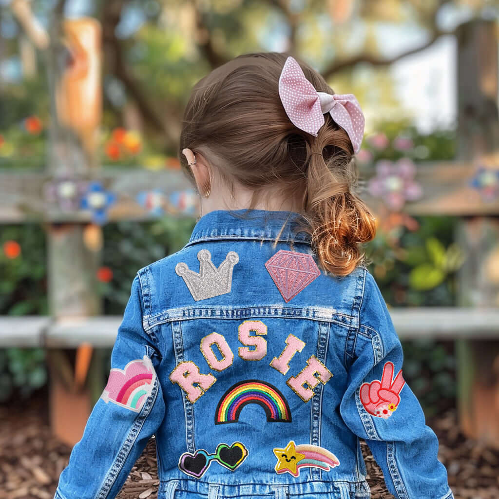 Custom Kids Patch Denim Jacket