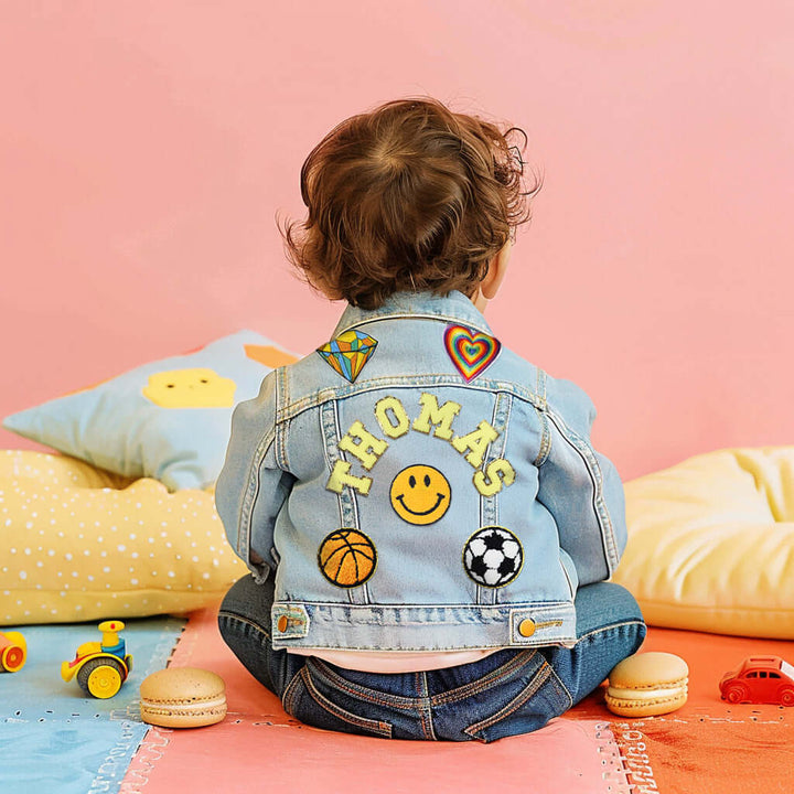 Custom Kids Patch Denim Jacket