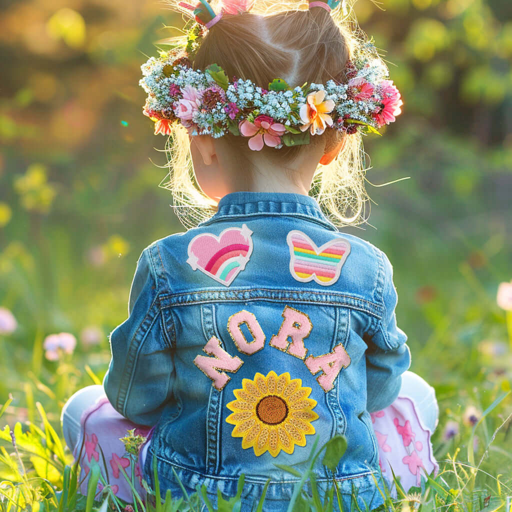 Custom Kids Patch Denim Jacket