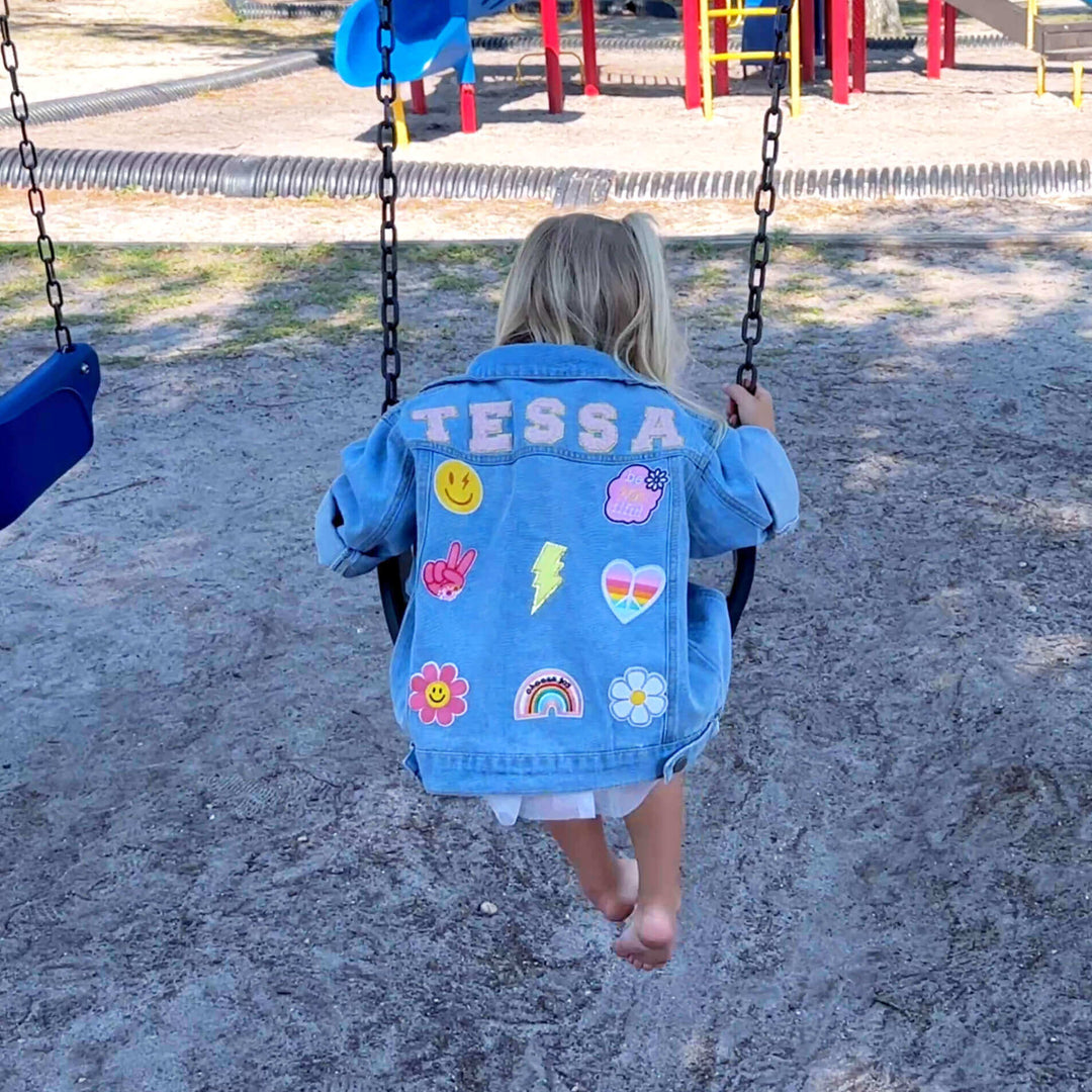 Personalized Kids Patch Denim Jacket