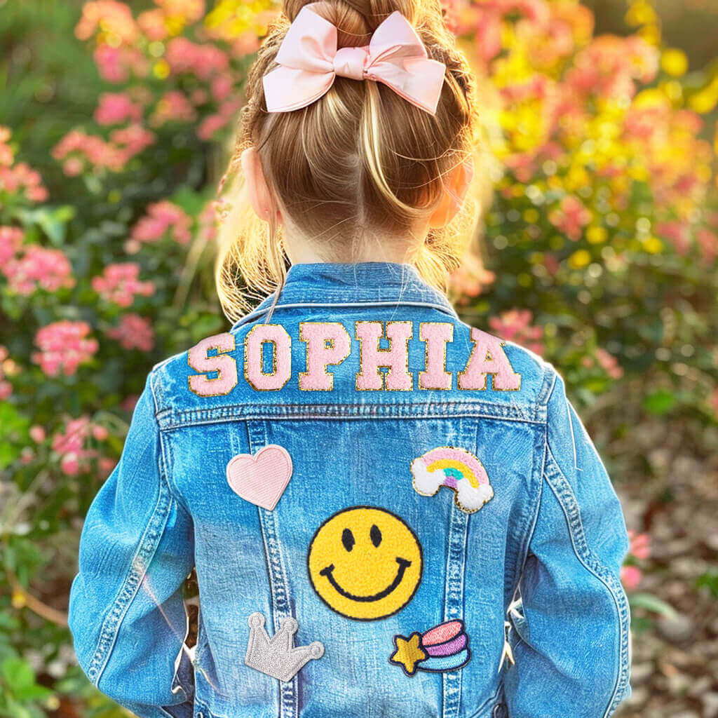 Personalized Kids Patch Denim Jacket