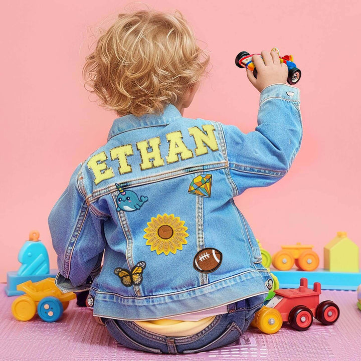 Personalized Kids Patch Denim Jacket