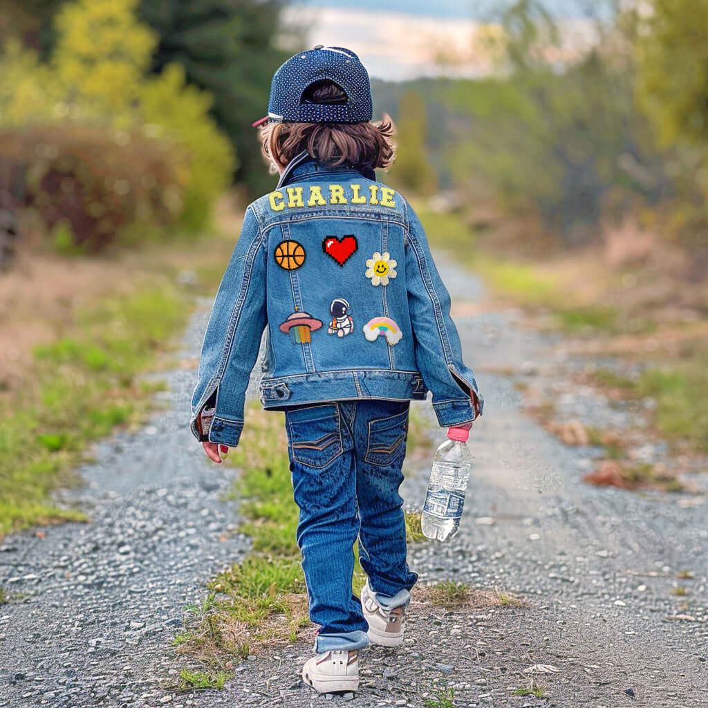 Personalized Kids Patch Jean Jacket For Kids Gift