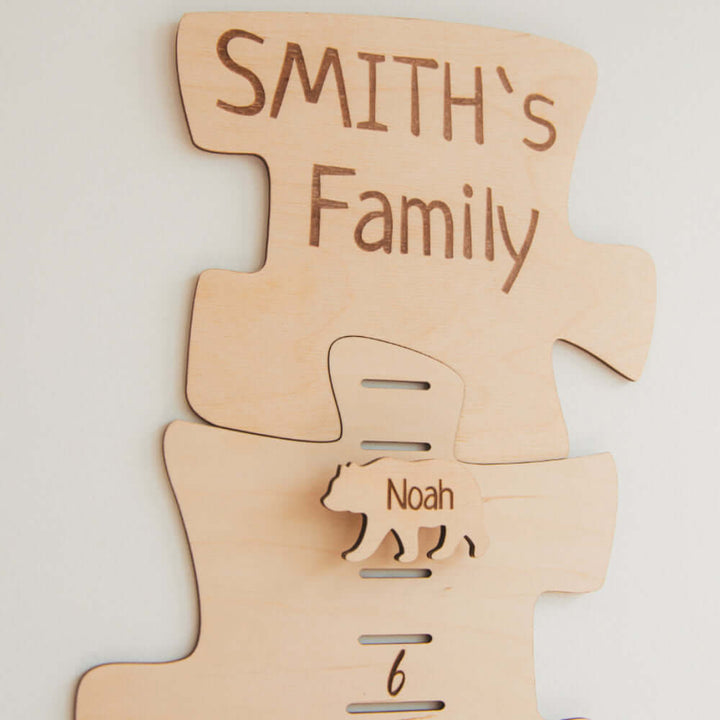 Personalized Wooden Puzzles Growth Chart Wall Decor