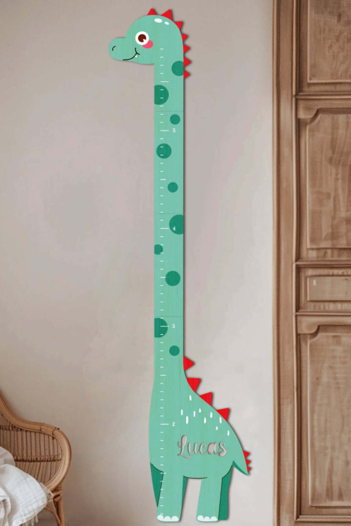 Personalized Wooden Dinosaur Growth Chart Ruler