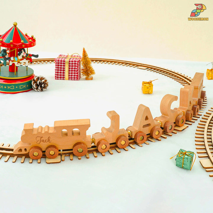 Personalized Wooden Name Baby Train