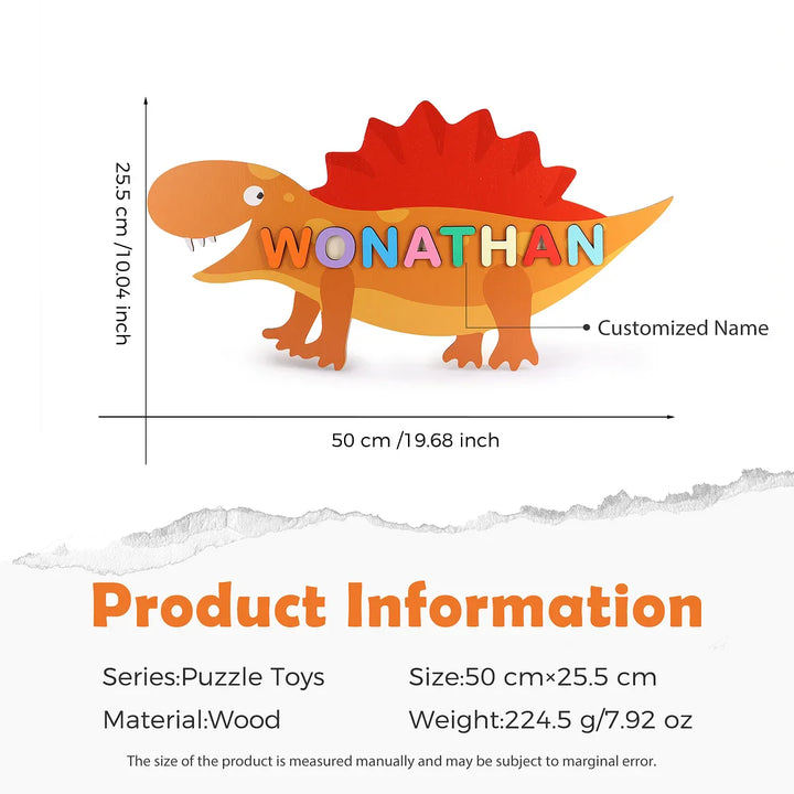 Personalized Baby Name Puzzle – Custom Wooden Learning Toy for Early Education