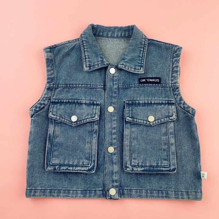 Personalized Children's Patch Denim Vest