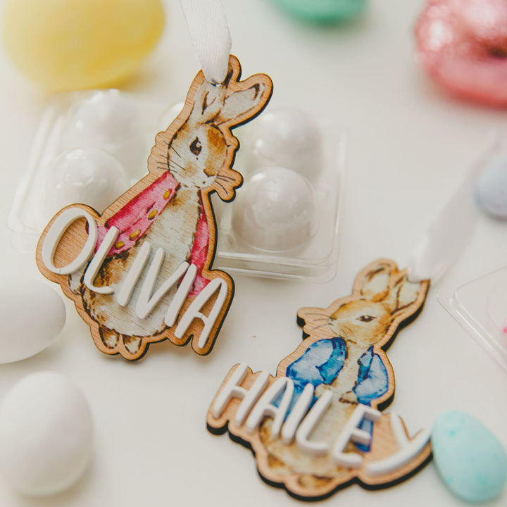 Double Layered Easter Tag - Peter Rabbit