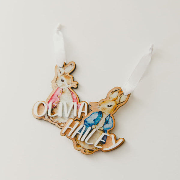 Double Layered Easter Tag - Peter Rabbit