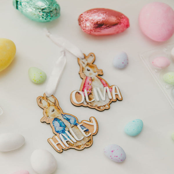 Double Layered Easter Tag - Peter Rabbit