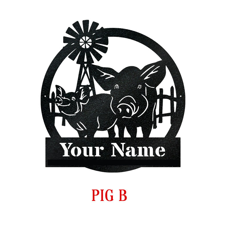 Personalized Farm Entrance Sign – Custom Metal Outdoor Ranch Plaque