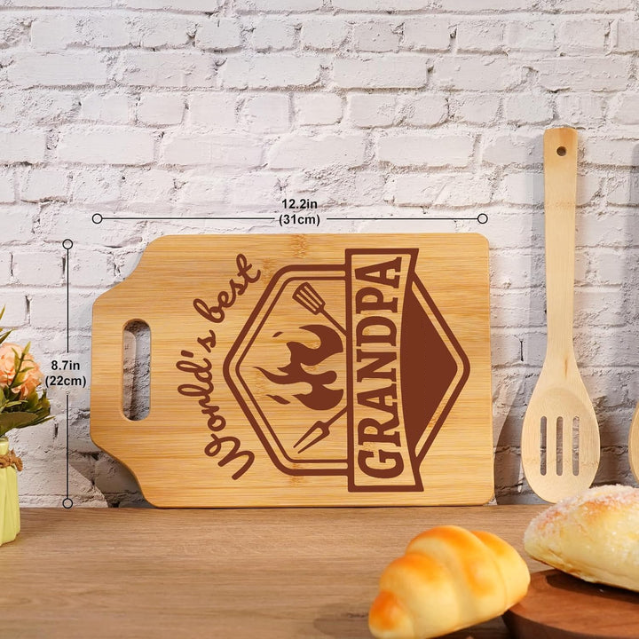 Personalized Bamboo Cutting Board Gifts for Grandpa