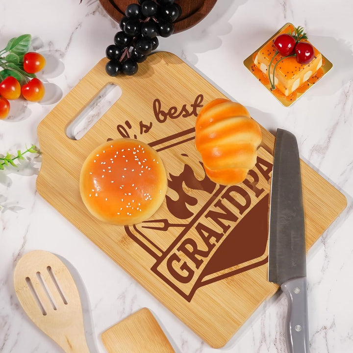 Personalized Bamboo Cutting Board Gifts for Grandpa