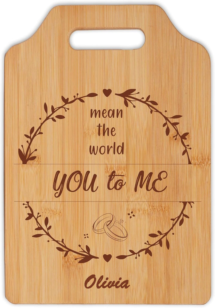 Personalized Bamboo Cutting Board Gifts for Grandpa