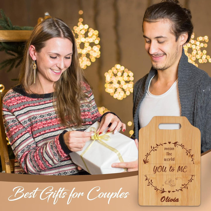 Personalized Bamboo Cutting Board Best Wedding Gifts for Newlyweds