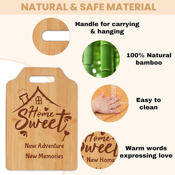 Personalized Heart Shape Bamboo Wood Cutting Board Gifts for Mom