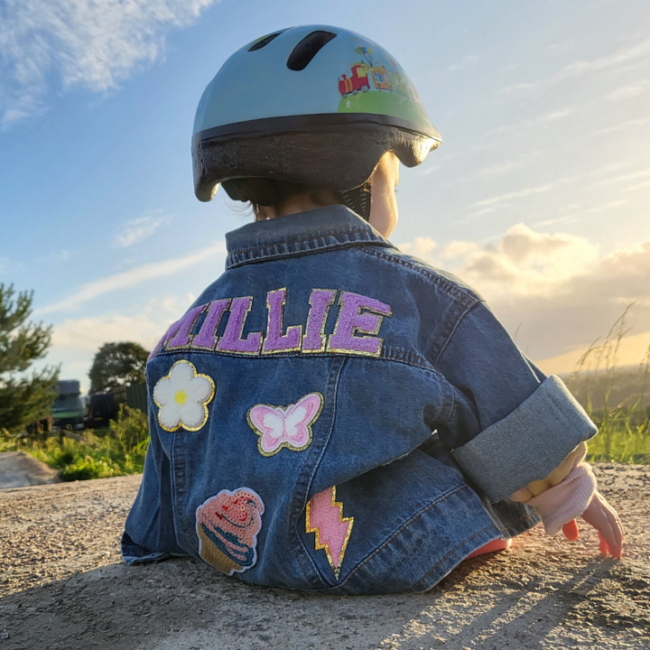 Personalized children Patch Denim Jacket