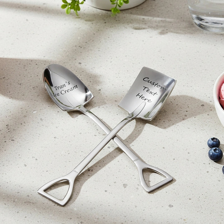 Personalized Peanut Butter Shovel Spoon – Custom Name Engraved Stainless Steel Spoon | Funny Gift for Him or Her, Birthday, Father’s Day, Christmas Stocking Stuffer