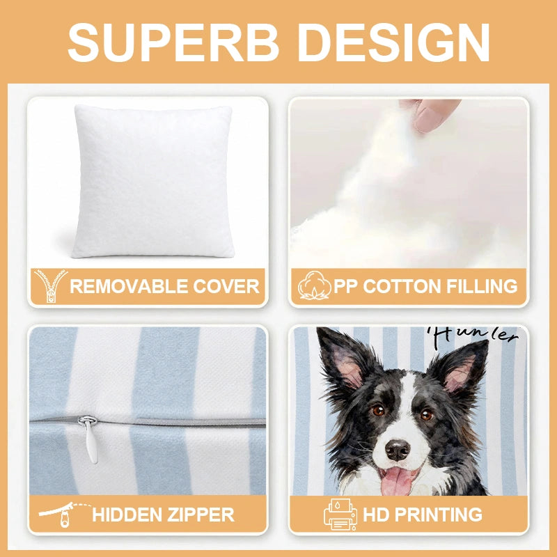 Personalized Square Pet Photo Pillow