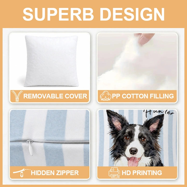 Personalized Square Pet Photo Pillow