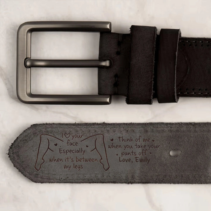 He Didn’t Expect What Was Written on This Belt… Funny Personalized Leather Gift for Him
