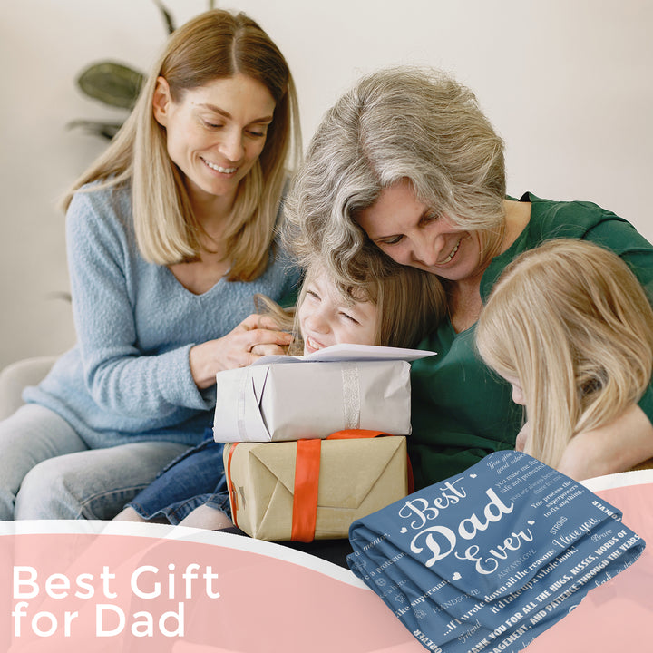 Personalized best Dad In The World Blanket