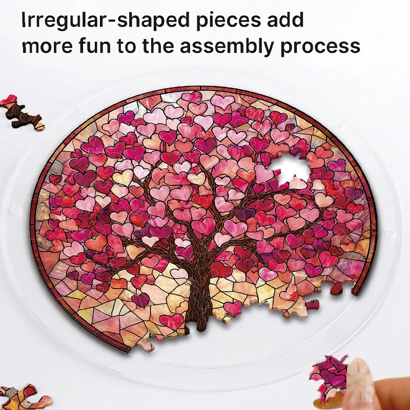 Branches of Love Acrylic Suncatcher Puzzle – Light Catching Window Art Décor